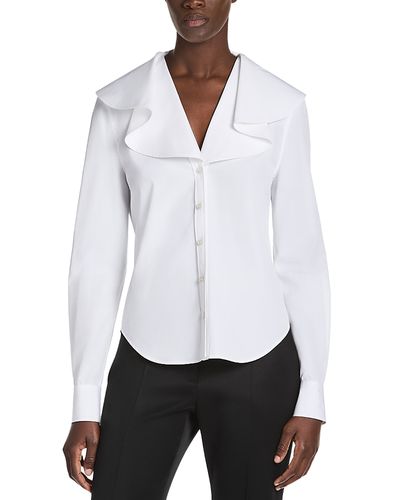 Mcqueen McQueen Folded Collar Cotton Poplin Shirt