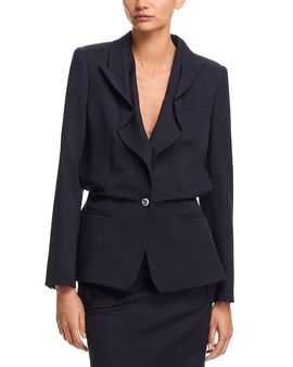 Mcqueen McQueen Folded Lapel Single Breasted Jacket