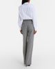 McQueen McQueen Gingham wool wide-leg pants - 6