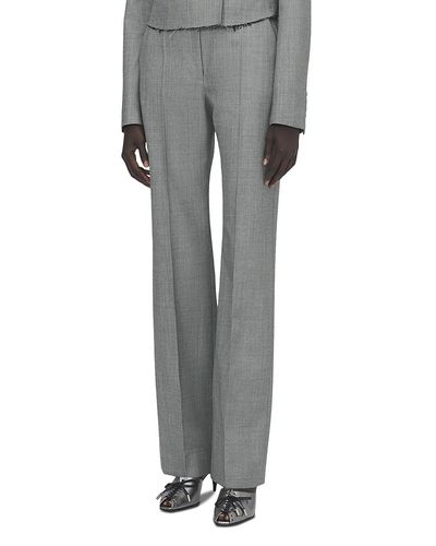 Mcqueen McQueen Grisaille Wool Tailored Trousers