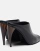 McQueen McQueen Horn Heel leather mules - 4