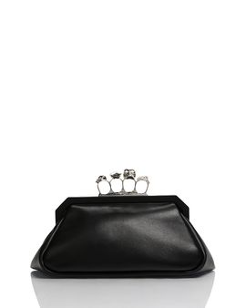 Mcqueen McQueen Knuckle Duster Leather Shoulder Bag