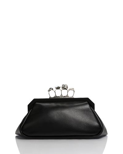 Mcqueen McQueen Knuckle Duster Leather Shoulder Bag
