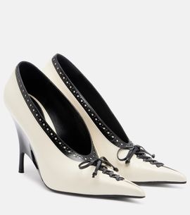 McQueen McQueen Koko leather wedge pumps