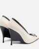 McQueen McQueen Koko leather wedge pumps - 3
