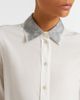 McQueen McQueen Lace-trimmed silk shirt - 3