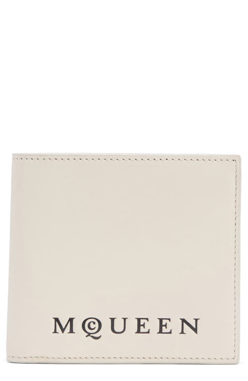 McQueen McQueen Logo Leather Bifold Wallet