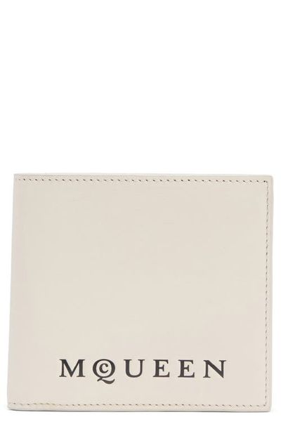McQueen McQueen Logo Leather Bifold Wallet