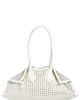 McQueen McQueen Manta Crystal Studded Leather Shoulder Bag - 1