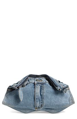 McQueen McQueen Manta Denim Clutch