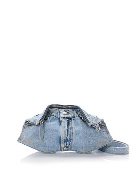Mcqueen McQueen Manta Denim Shoulder Bag