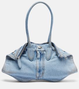 McQueen McQueen Manta Medium denim shoulder bag