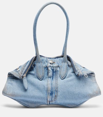 McQueen McQueen Manta Medium denim shoulder bag