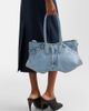 McQueen McQueen Manta Medium denim shoulder bag - 6