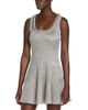 Mcqueen McQueen Metallic Ring Knit Flared Mini Dress - 1