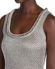 Mcqueen McQueen Metallic Ring Knit Flared Mini Dress - 3