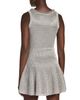 Mcqueen McQueen Metallic Ring Knit Flared Mini Dress - 4