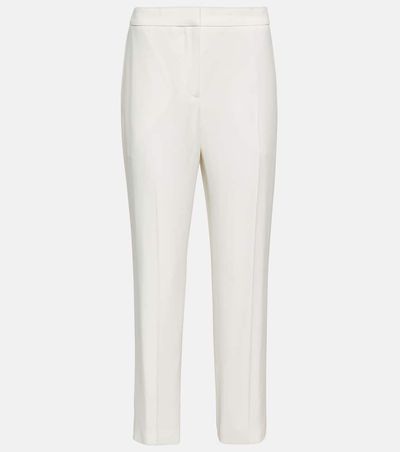 McQueen McQueen Mid-rise slim crÃªpe pants
