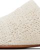McQueen McQueen Off-White Birdee Leather Knit Mules - 3