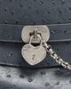 Mcqueen McQueen Ostrich Embossed Leather Shoulder Bag - 5