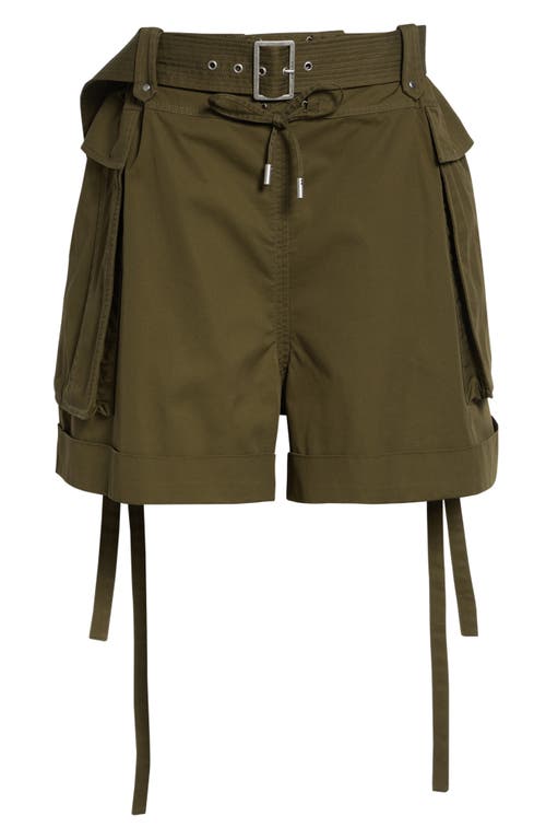 McQueen McQueen Oversize Cotton Twill Cargo Shorts