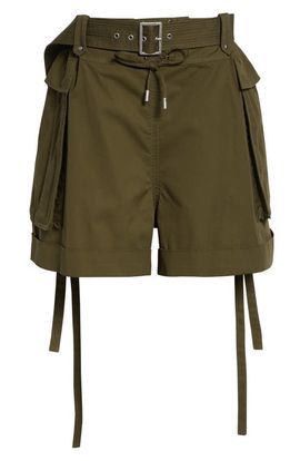 McQueen McQueen Oversize Cotton Twill Cargo Shorts