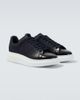 McQueen McQueen Oversized suede-trimmed leather sneakers - 1