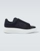 McQueen McQueen Oversized suede-trimmed leather sneakers - 5