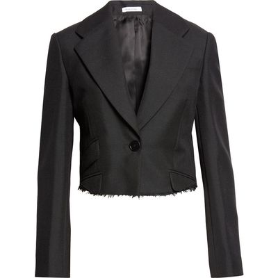 McQueen McQueen Pagoda Wool & Mohair Crop Jacket