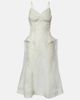 McQueen McQueen Peplum silk lace corset dress - 1