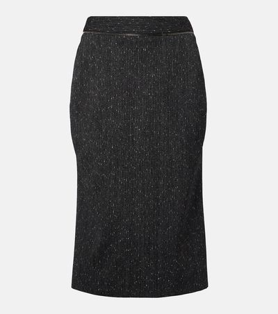 McQueen McQueen Pinstripe pencil skirt