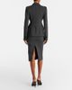 McQueen McQueen Pinstripe pencil skirt - 3