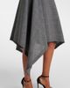 McQueen McQueen Prince of Wales check wool midi skirt - 5