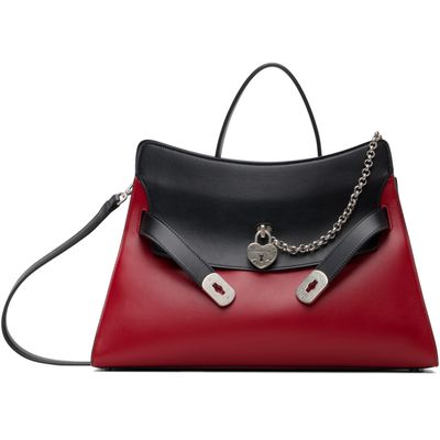 McQueen McQueen Red & Black Locke Bag