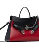 McQueen McQueen Red & Black Locke Bag - 2