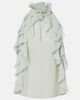 McQueen McQueen Ruffled silk chiffon top - 1