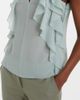 McQueen McQueen Ruffled silk chiffon top - 4