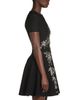 Mcqueen McQueen Saraband Lace Flared Mini Dress - 5