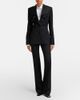 McQueen McQueen Satin-trimmed wool blazer - 2