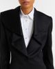 McQueen McQueen Satin-trimmed wool blazer - 4
