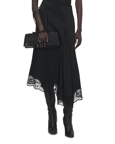 Mcqueen McQueen Satin Back Crepe Skirt