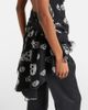 McQueen McQueen Skull asymmetric halterneck chiffon top - 5