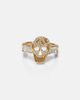 McQueen McQueen Skull crystal-embellished ring - 1