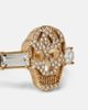 McQueen McQueen Skull crystal-embellished ring - 2