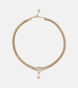 McQueen McQueen Skull embellished necklace