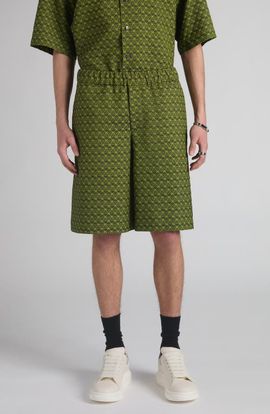 McQueen McQueen Skull Jacquard Pajama Shorts