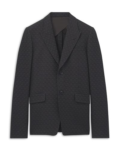 Mcqueen McQueen Skull Jacquard Single Breasted Jacket