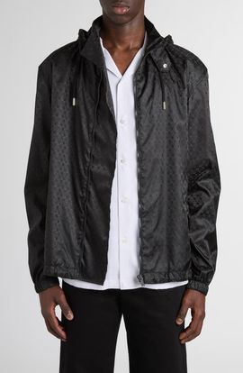 McQueen McQueen Skull Jacquard Windbreaker Jacket