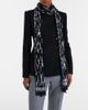 McQueen McQueen Skull pleated silk scarf - 2