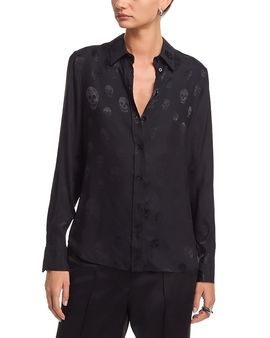 Mcqueen McQueen Skull Print Fluid Shirt